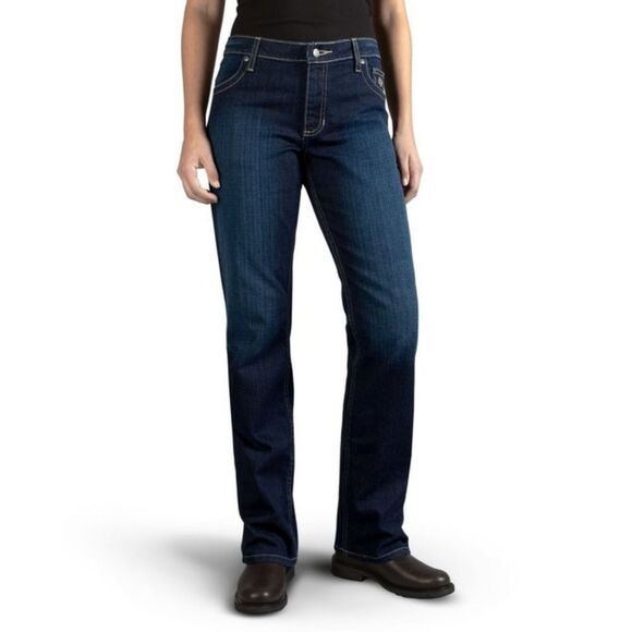 Harley-Davidson Boot Cut Embellished Mid Rise Jeans Size 14 - Picture 1 of 12
